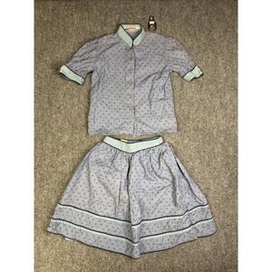 Vintage Girls Alphorn Shirt & Skirt Set Size Eur. 128 / US 7/8 Cottagecore